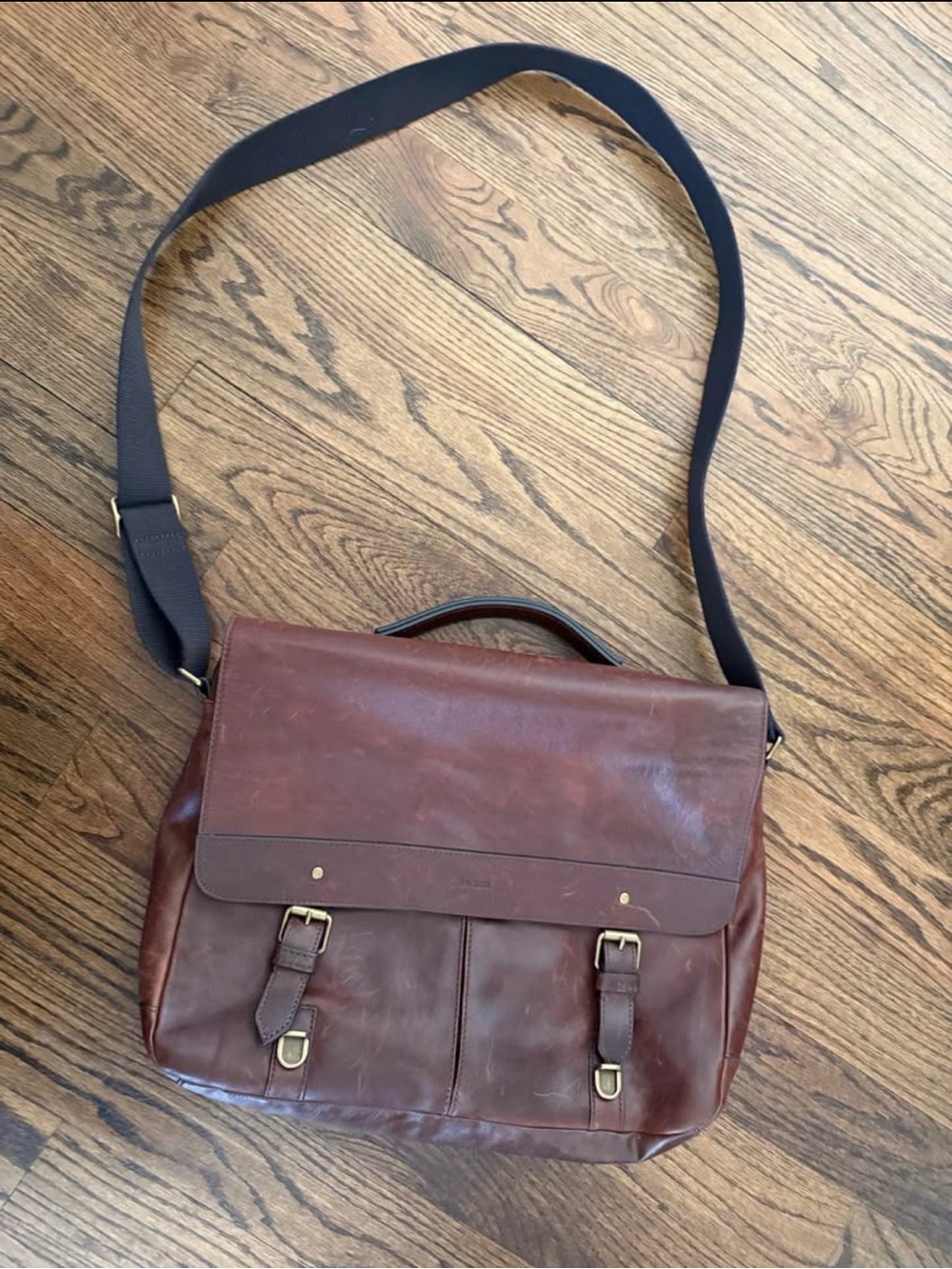 Fossil Men’s Leather Laptop Bag